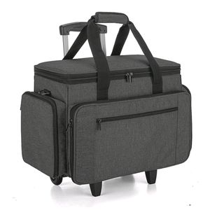 Luxja Sewing Machine Case with Detachable Trolley